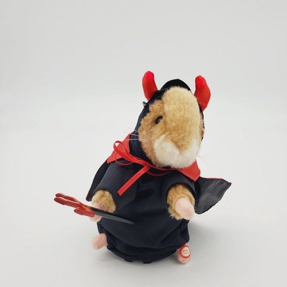 2003 GEMMY Singing Light Up DANCING HAMSTER  HE - DEVIL sings HOT STUFF Works 8” - Picture 5 of 10